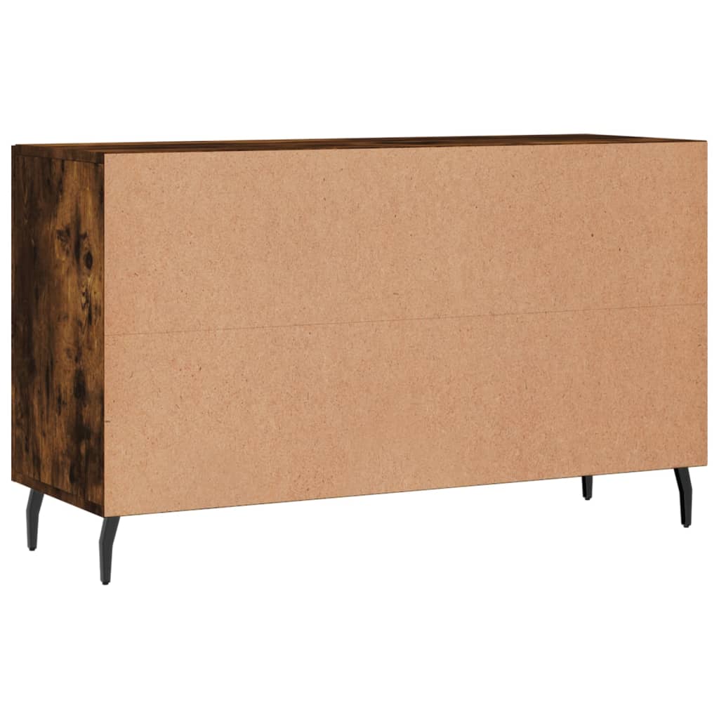Buffet chêne fumé 100x36x60 cm bois d'ingénierie - XIOS