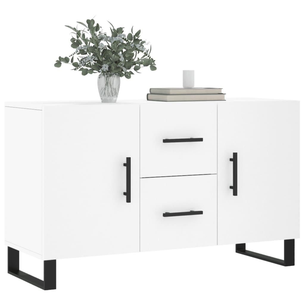 Buffet blanc 100x36x60 cm bois d'ingénierie - XIOS