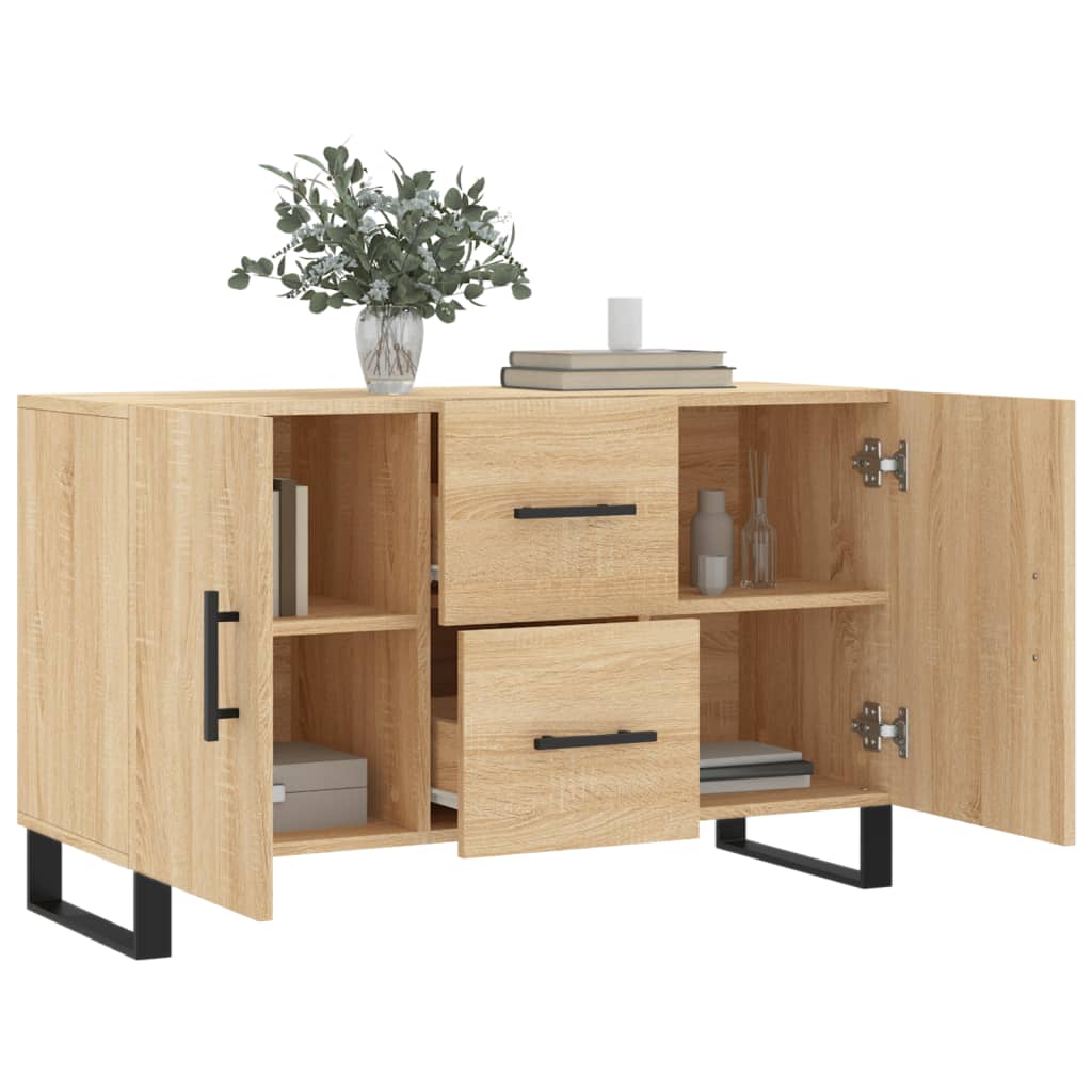 Buffet chêne sonoma 100x36x60 cm bois d'ingénierie - XIOS