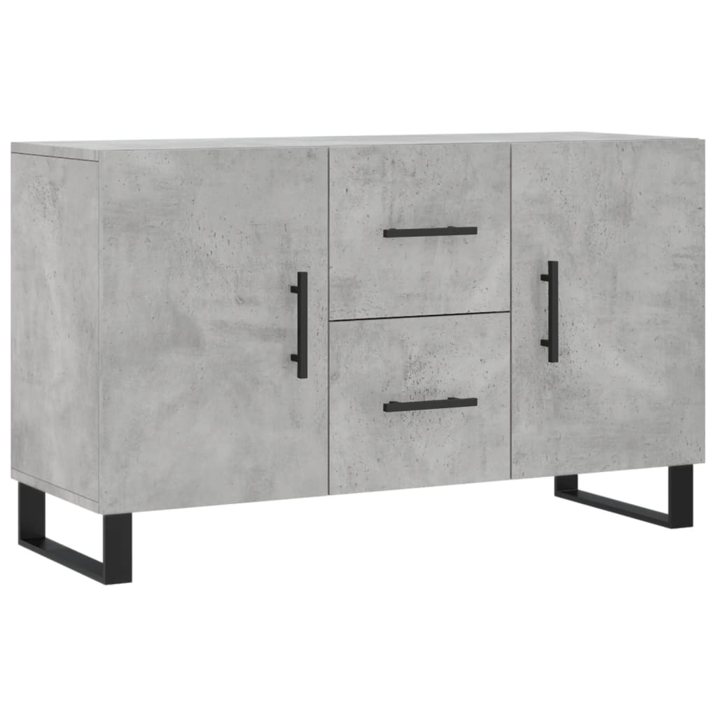 Buffet gris béton 100x36x60 cm bois d'ingénierie - XIOS