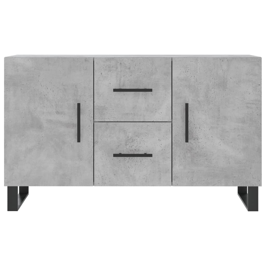 Buffet gris béton 100x36x60 cm bois d'ingénierie - XIOS