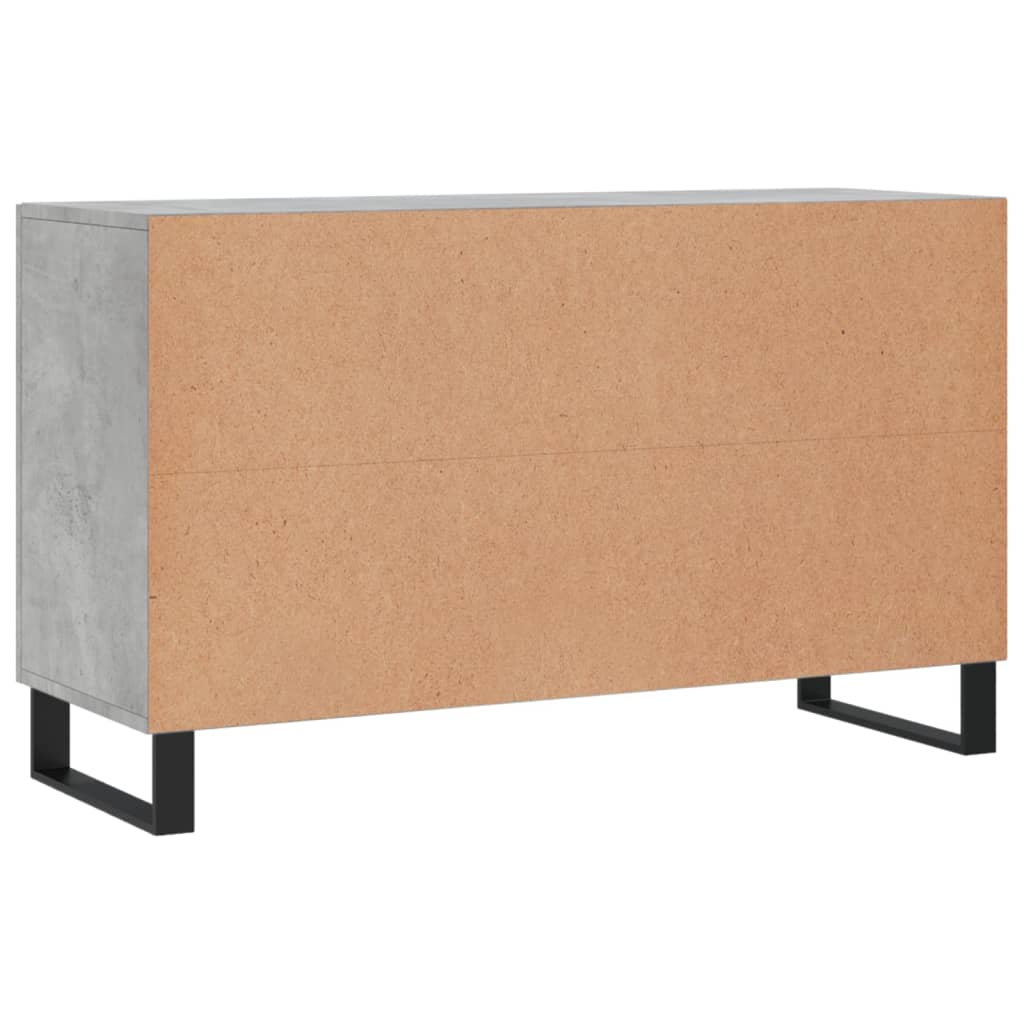 Buffet gris béton 100x36x60 cm bois d'ingénierie - XIOS