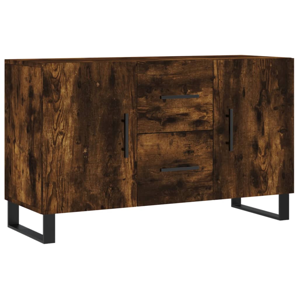 Buffet chêne fumé 100x36x60 cm bois d'ingénierie - XIOS