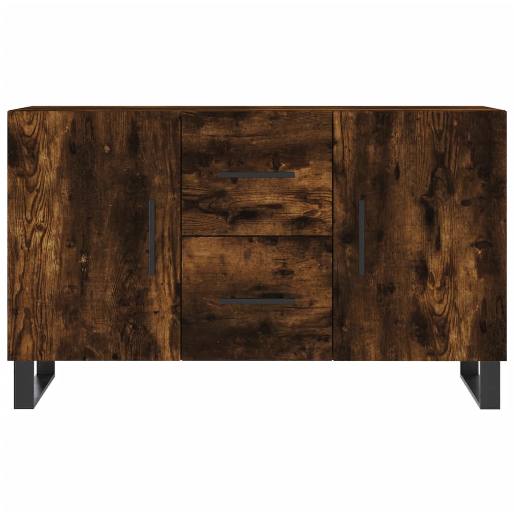 Buffet chêne fumé 100x36x60 cm bois d'ingénierie - XIOS
