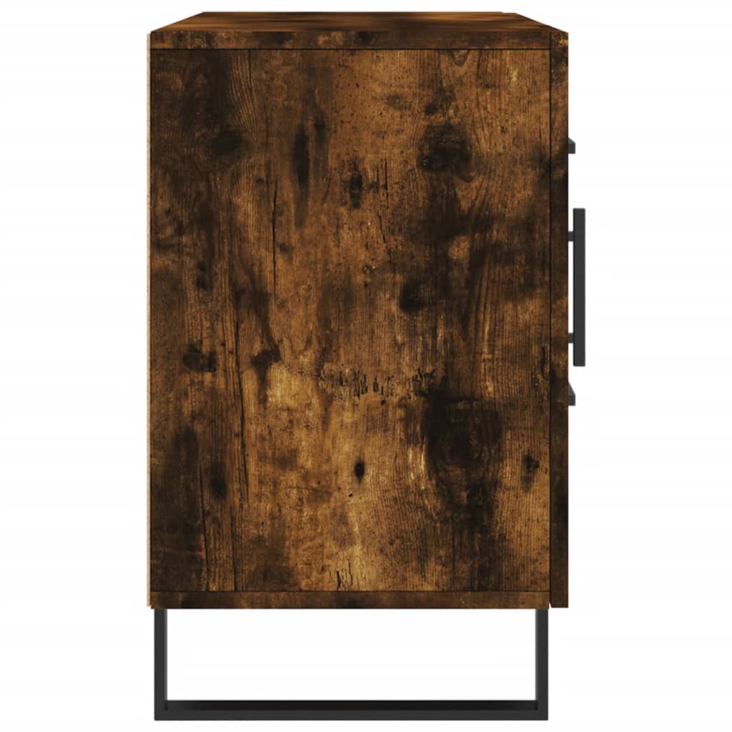 Buffet chêne fumé 100x36x60 cm bois d'ingénierie - XIOS
