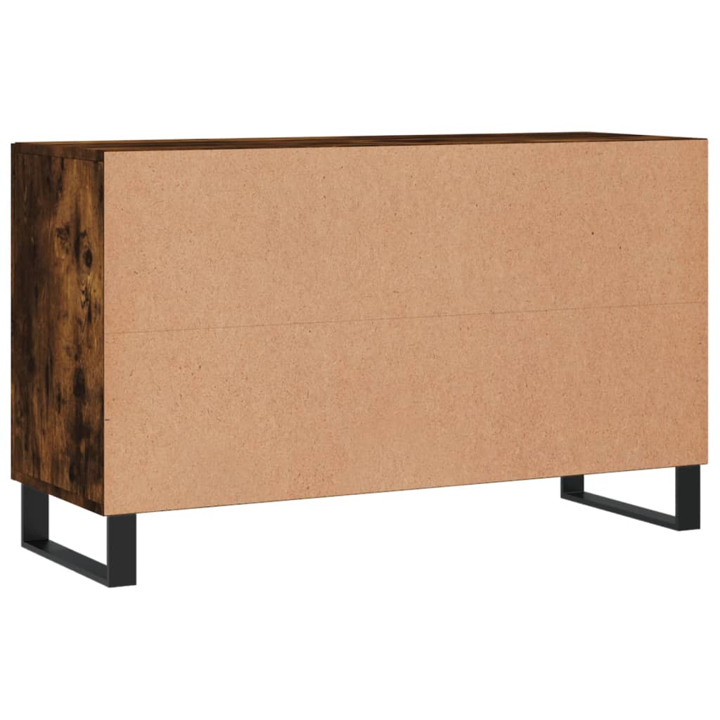 Buffet chêne fumé 100x36x60 cm bois d'ingénierie - XIOS