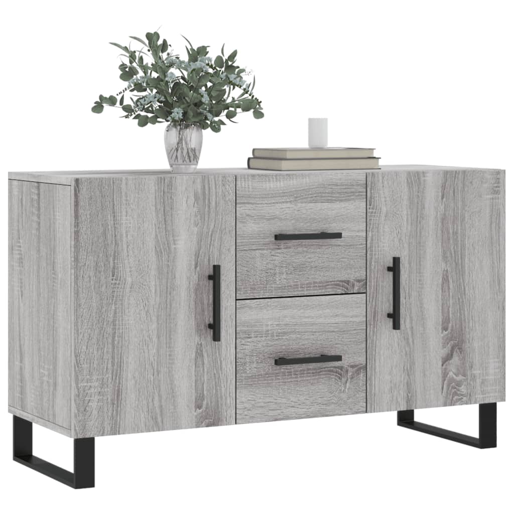 Buffet sonoma gris 100x36x60 cm bois d'ingénierie - XIOS