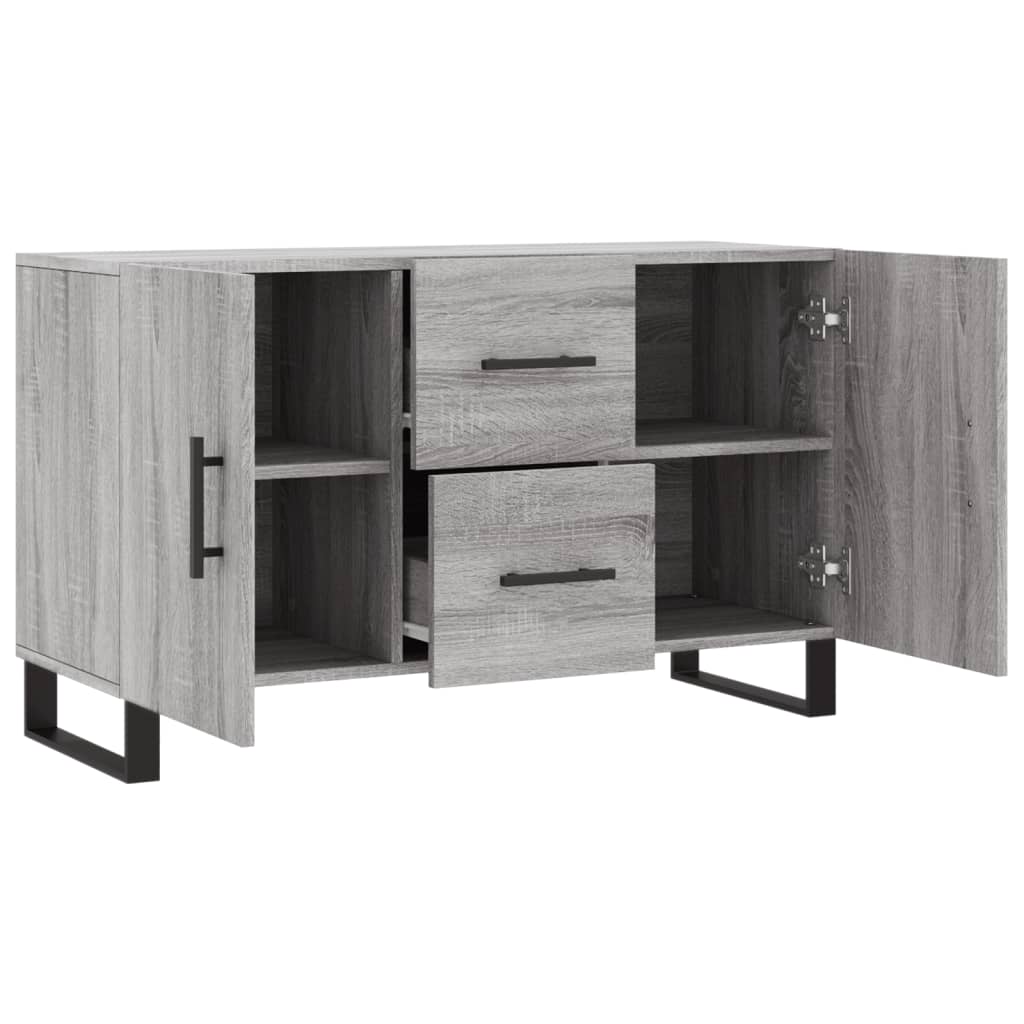 Buffet sonoma gris 100x36x60 cm bois d'ingénierie - XIOS