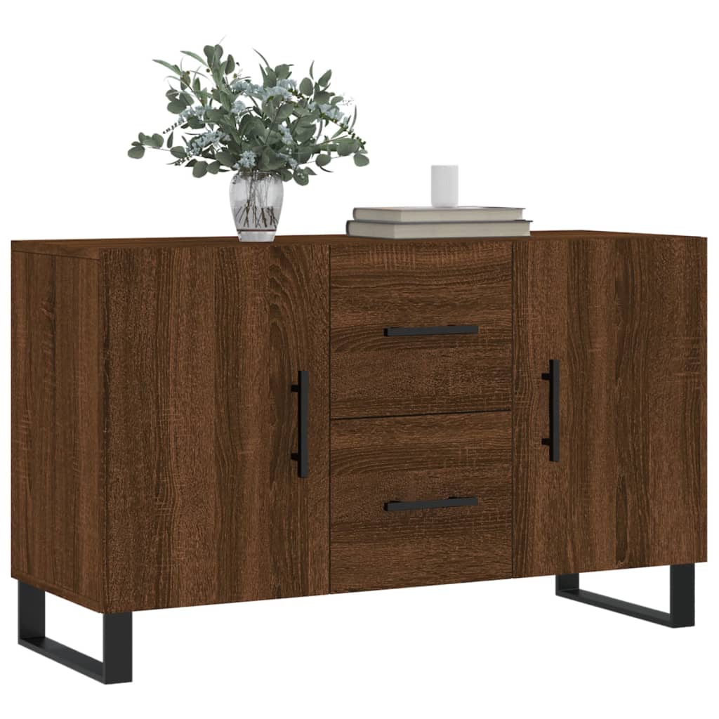Buffet chêne marron 100x36x60 cm bois d'ingénierie - XIOS