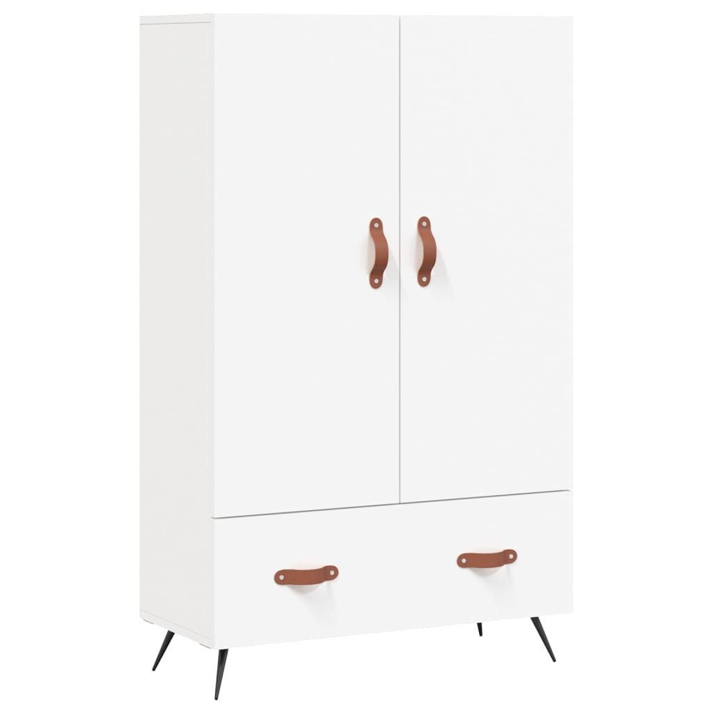 Buffet haut blanc 69,5x31x115 cm bois d'ingénierie - XIOS