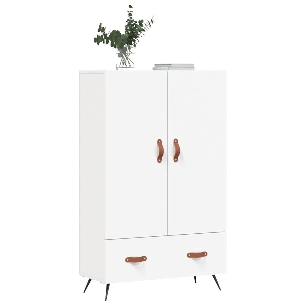 Buffet haut blanc 69,5x31x115 cm bois d'ingénierie - XIOS
