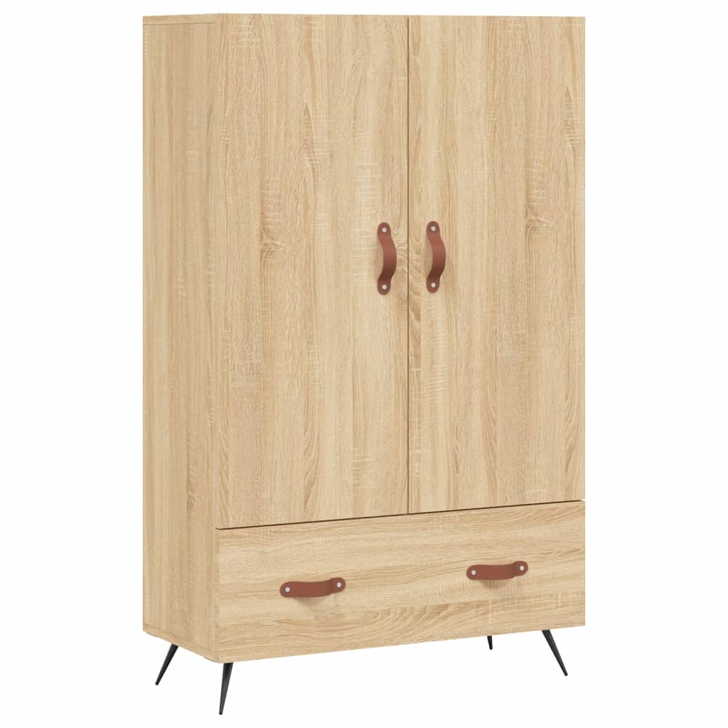 Buffet haut chêne sonoma 69,5x31x115 cm bois d'ingénierie - XIOS