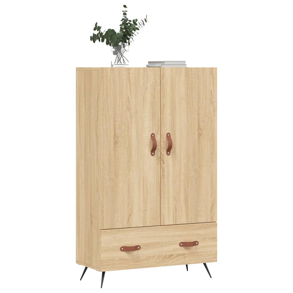Buffet haut chêne sonoma 69,5x31x115 cm bois d'ingénierie - XIOS