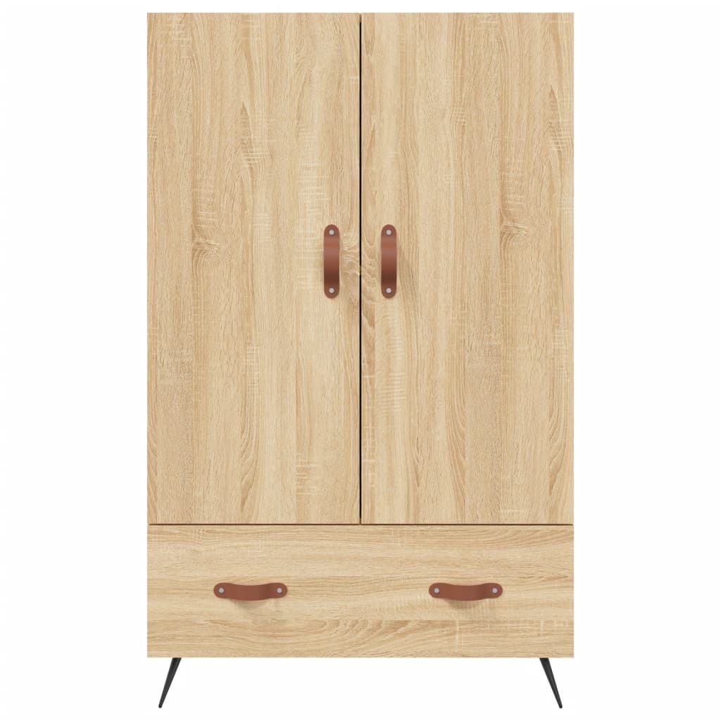 Buffet haut chêne sonoma 69,5x31x115 cm bois d'ingénierie - XIOS