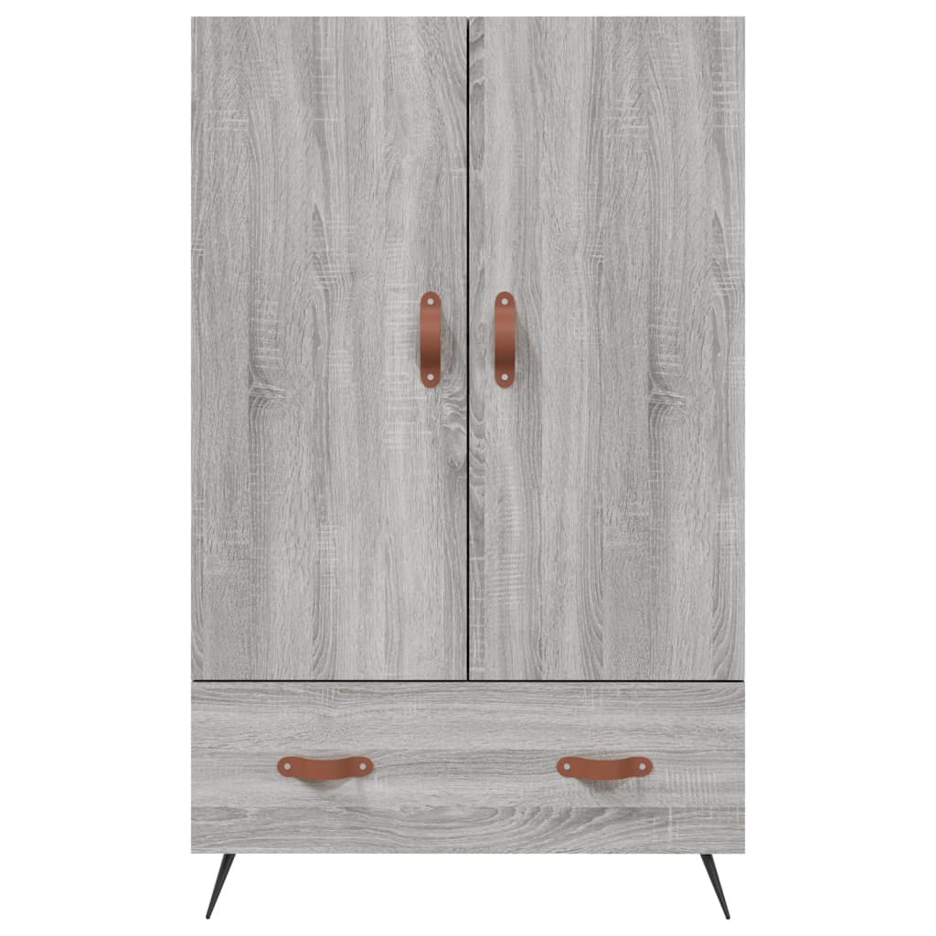 Buffet haut sonoma gris 69,5x31x115 cm bois d'ingénierie - XIOS