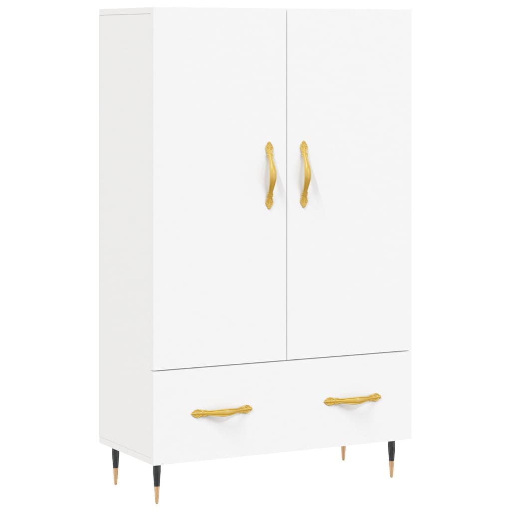 Buffet haut blanc 69,5x31x115 cm bois d'ingénierie - XIOS