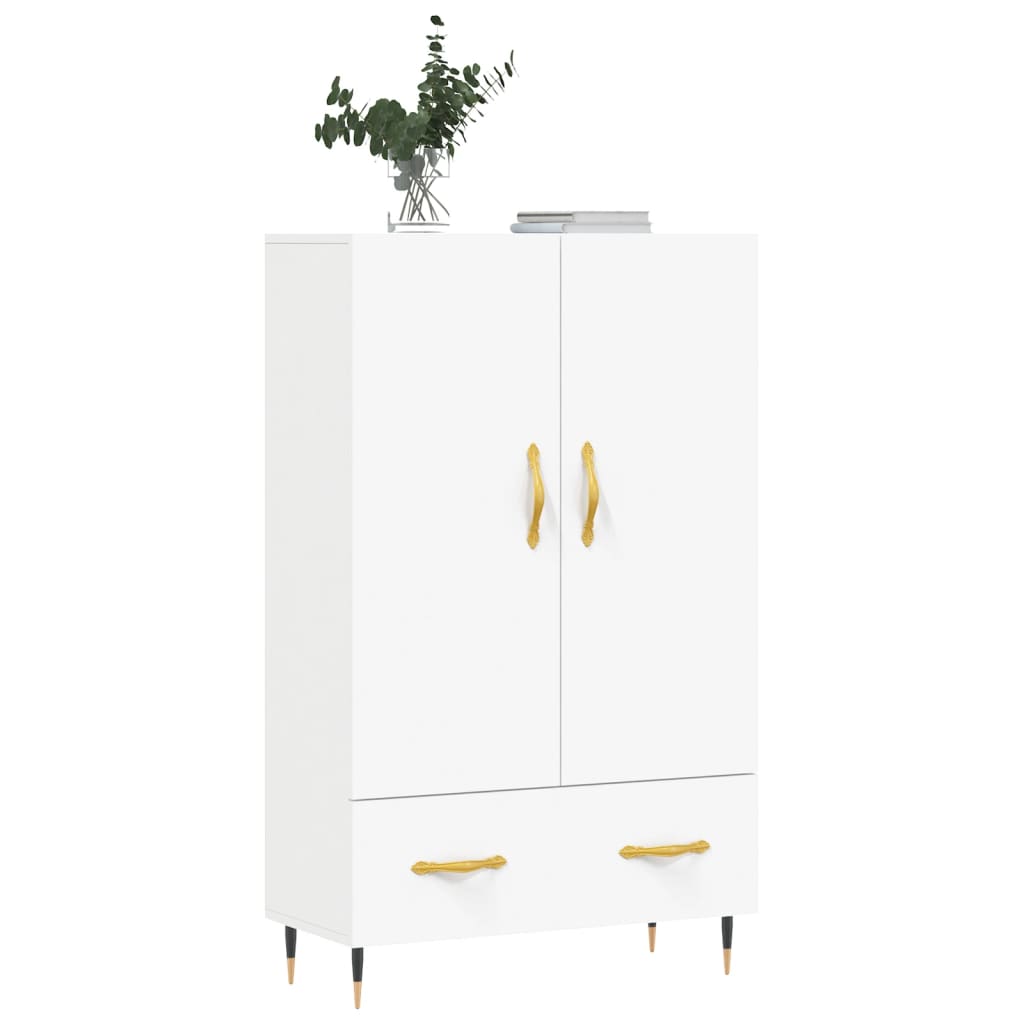 Buffet haut blanc 69,5x31x115 cm bois d'ingénierie - XIOS