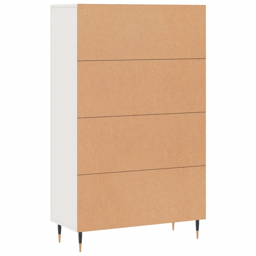 Buffet haut blanc 69,5x31x115 cm bois d'ingénierie - XIOS