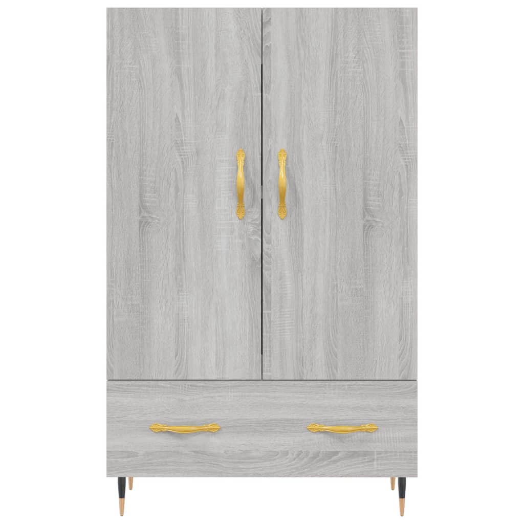 Buffet haut sonoma gris 69,5x31x115 cm bois d'ingénierie - XIOS