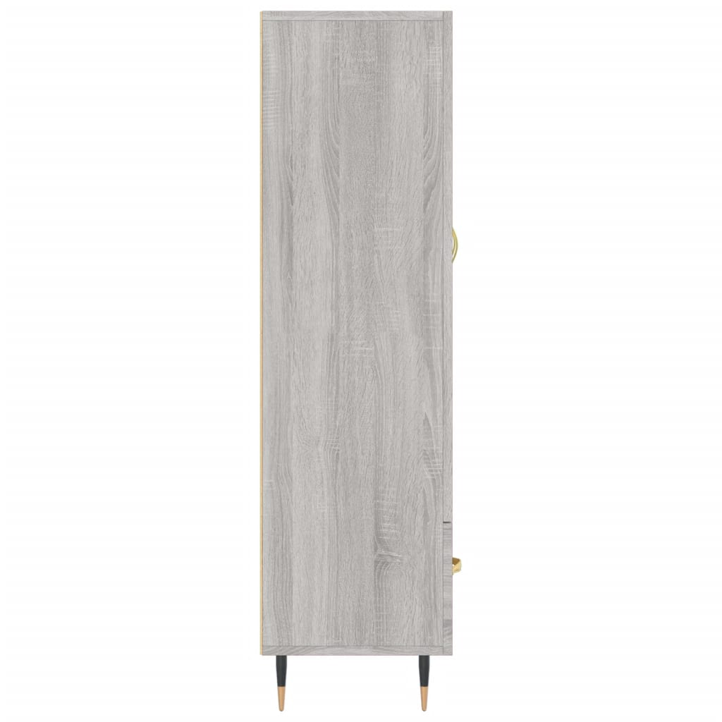 Buffet haut sonoma gris 69,5x31x115 cm bois d'ingénierie - XIOS