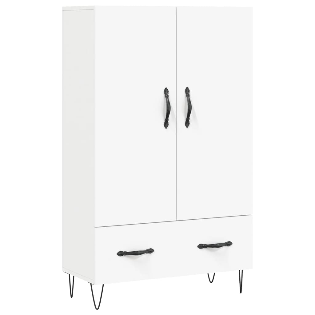 Buffet haut blanc 69,5x31x115 cm bois d'ingénierie - XIOS