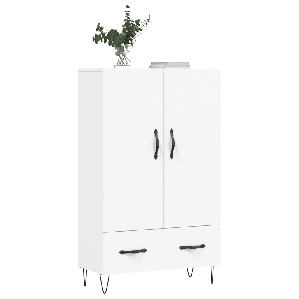 Buffet haut blanc 69,5x31x115 cm bois d'ingénierie - XIOS