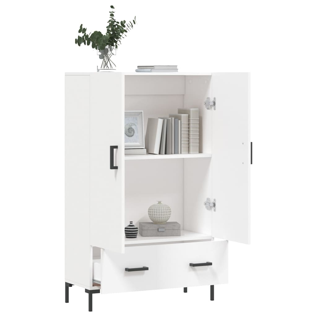 Buffet haut blanc 69,5x31x115 cm bois d'ingénierie - XIOS
