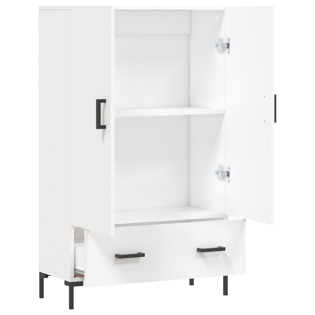 Buffet haut blanc 69,5x31x115 cm bois d'ingénierie - XIOS