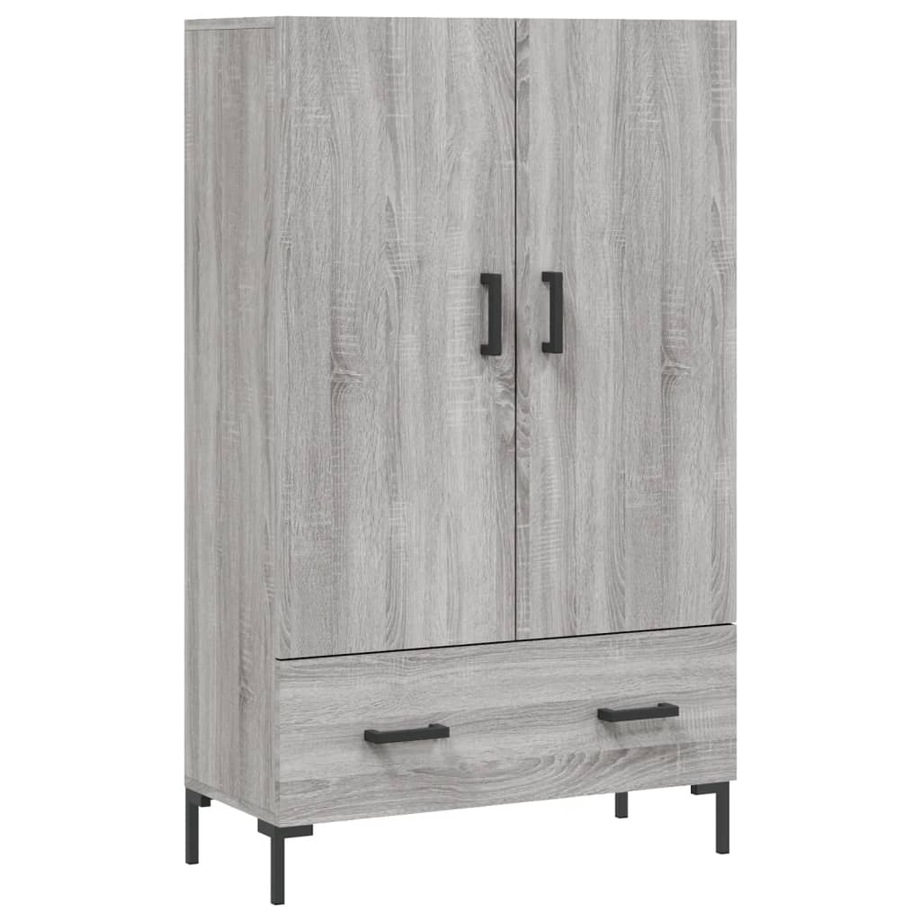 Buffet haut sonoma gris 69,5x31x115 cm bois d'ingénierie - XIOS