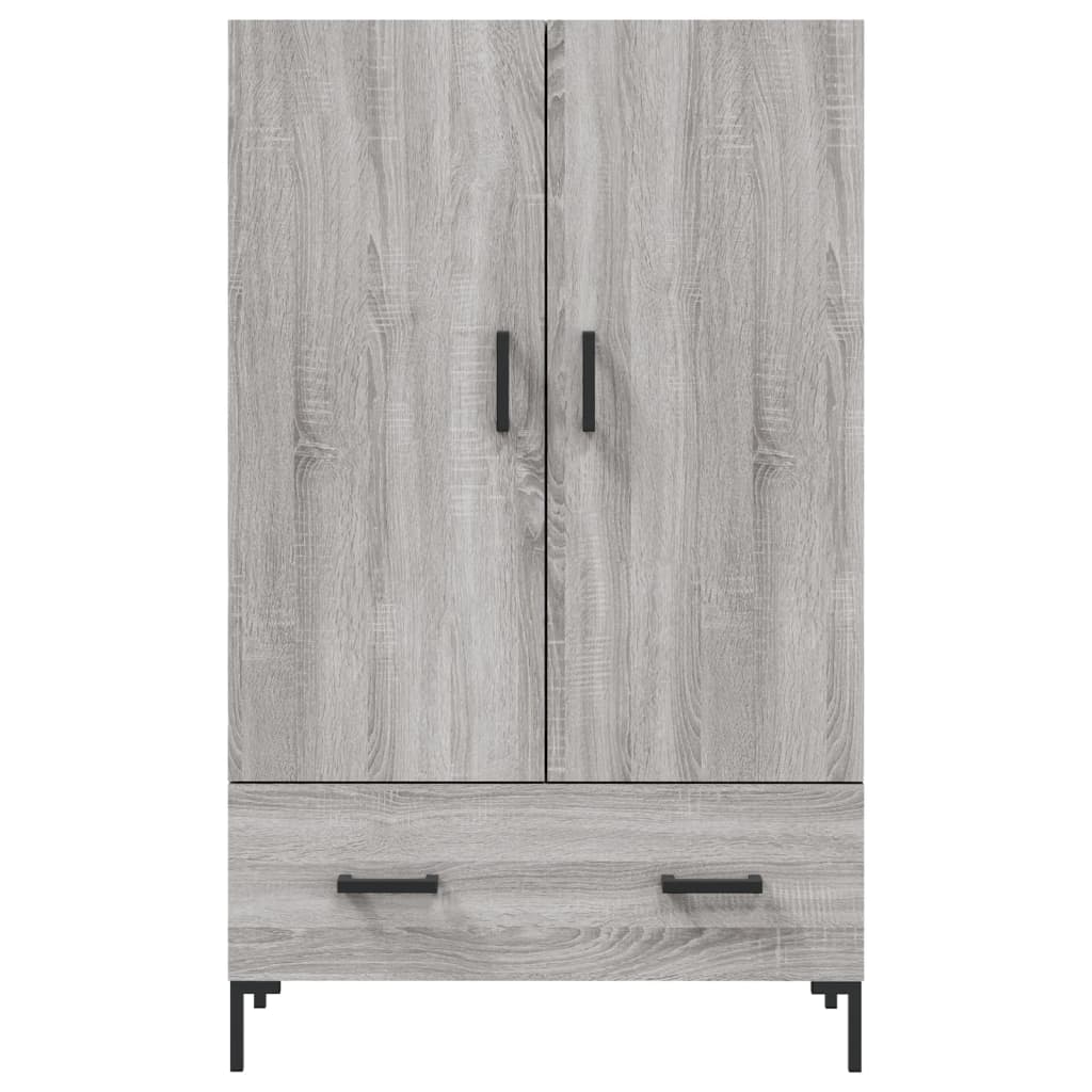 Buffet haut sonoma gris 69,5x31x115 cm bois d'ingénierie - XIOS