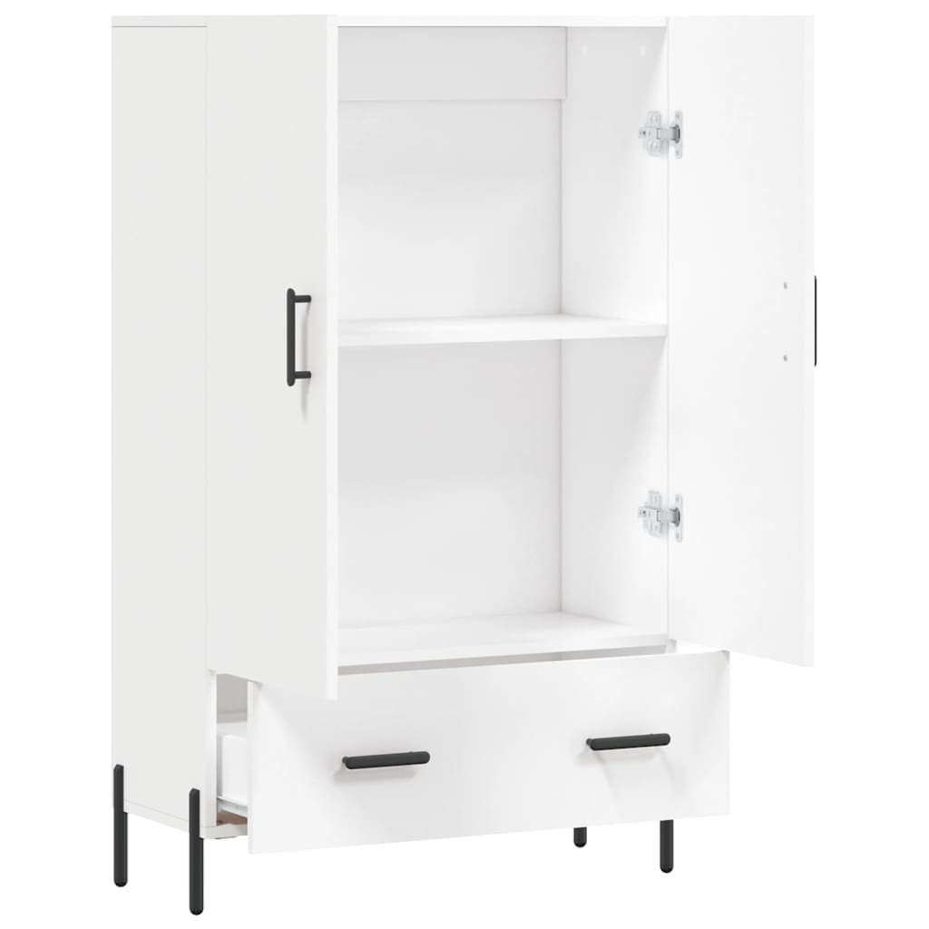 Buffet haut blanc 69,5x31x115 cm bois d'ingénierie - XIOS