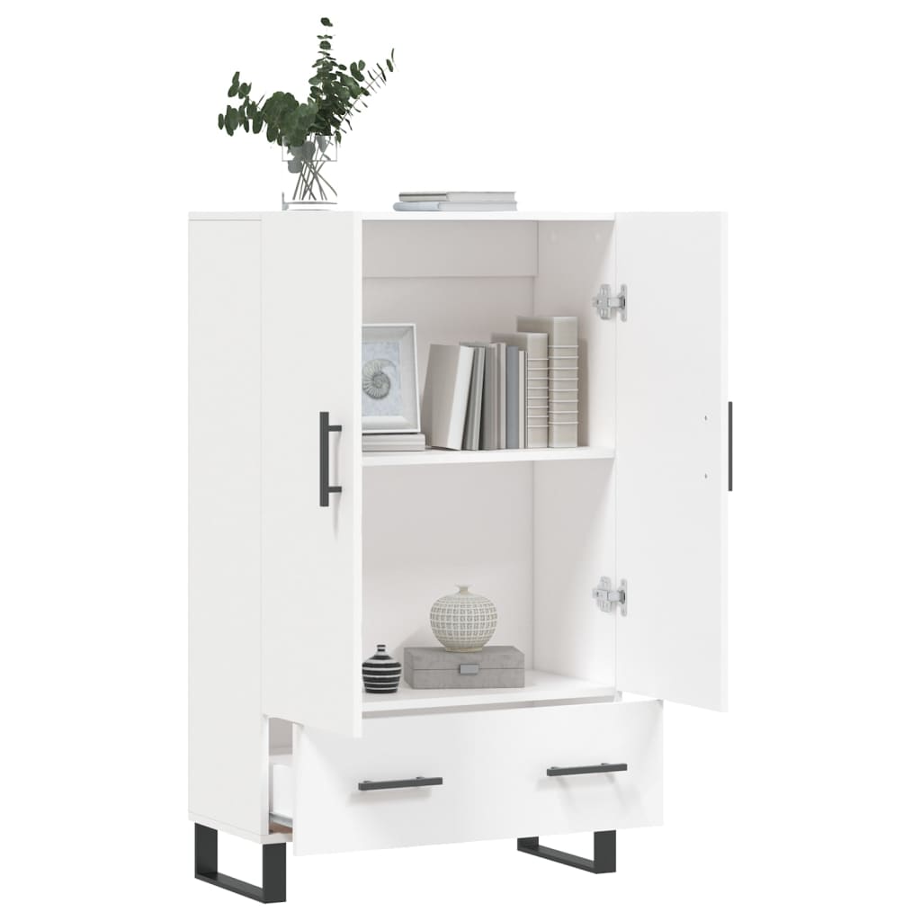 Buffet haut blanc 69,5x31x115 cm bois d'ingénierie - XIOS
