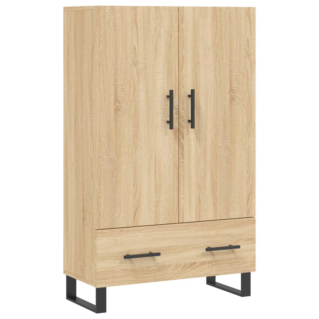 Buffet haut chêne sonoma 69,5x31x115 cm bois d'ingénierie - XIOS