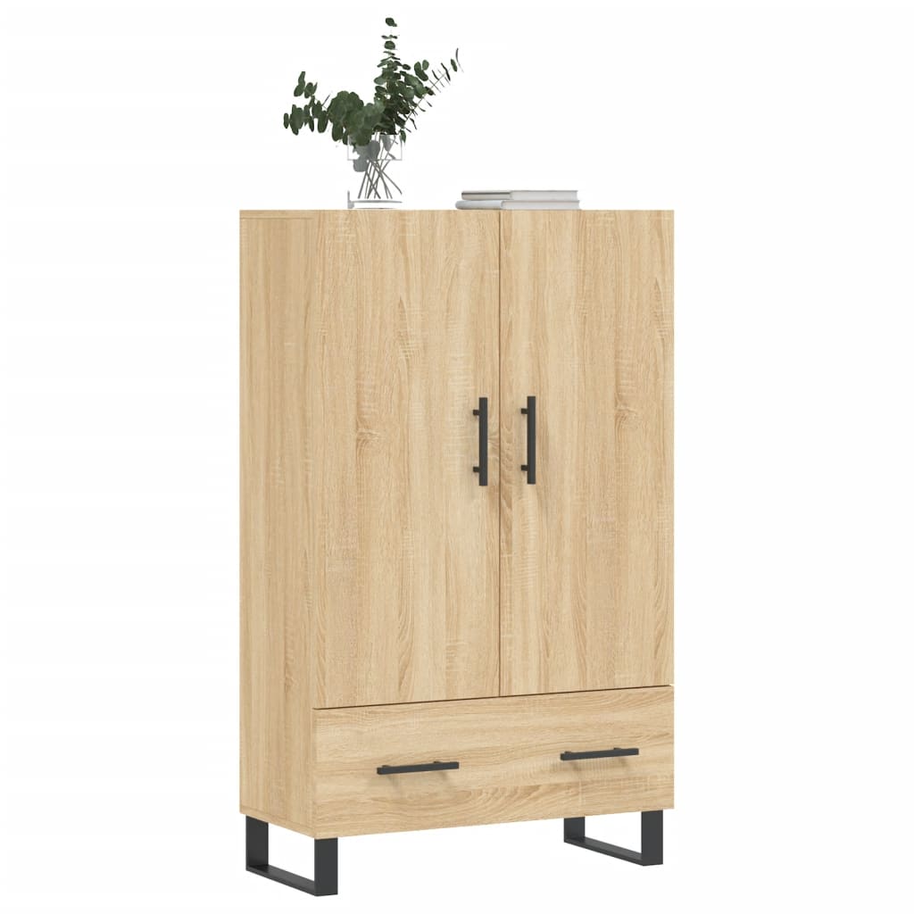 Buffet haut chêne sonoma 69,5x31x115 cm bois d'ingénierie - XIOS