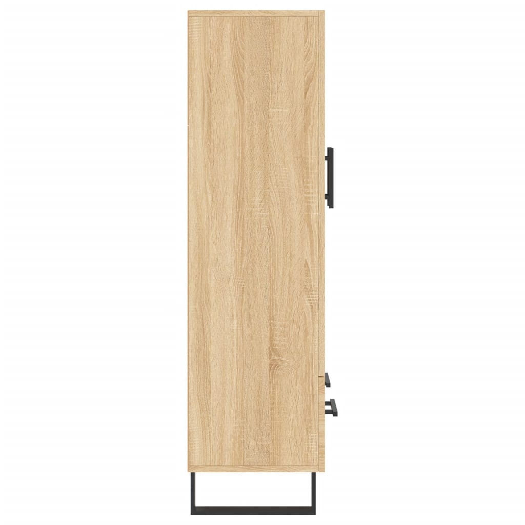 Buffet haut chêne sonoma 69,5x31x115 cm bois d'ingénierie - XIOS