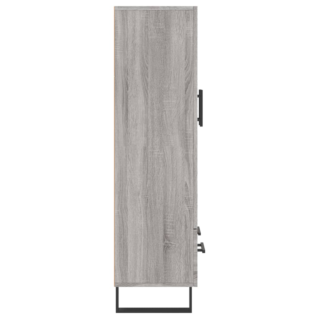 Buffet haut sonoma gris 69,5x31x115 cm bois d'ingénierie - XIOS