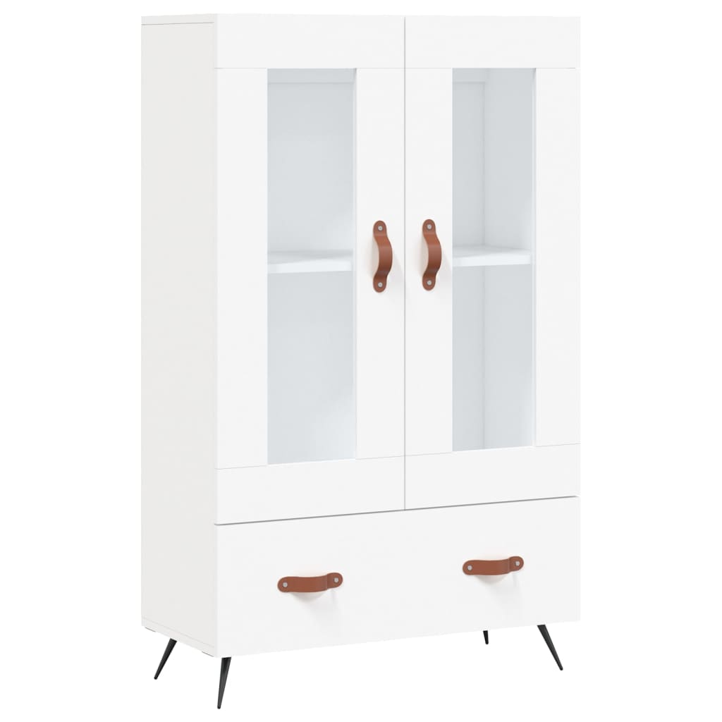 Buffet haut blanc 69,5x31x115 cm bois d'ingénierie - XIOS