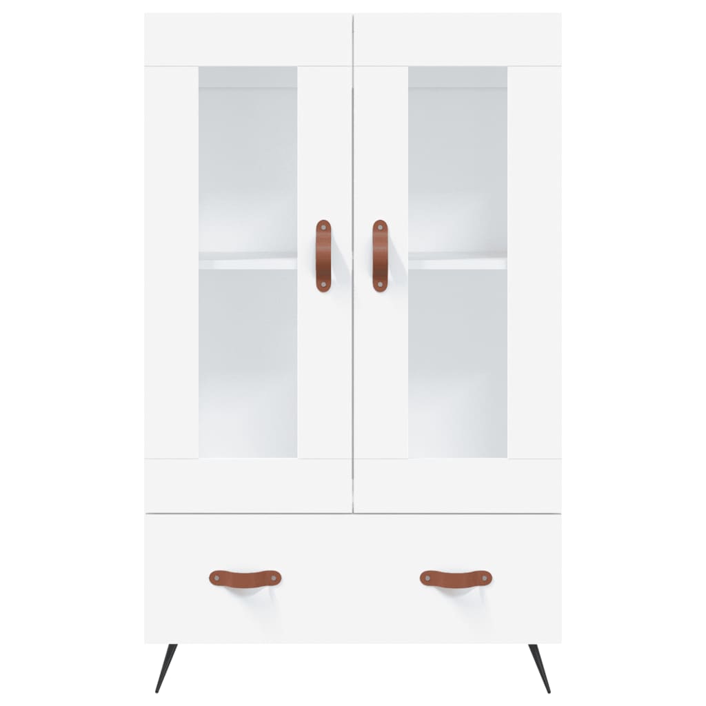 Buffet haut blanc 69,5x31x115 cm bois d'ingénierie - XIOS