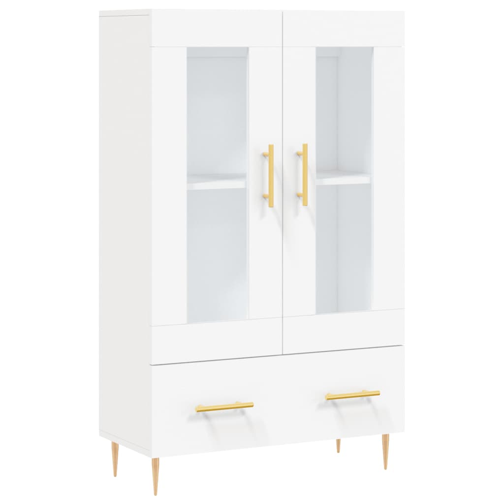 Buffet haut blanc 69,5x31x115 cm bois d'ingénierie - XIOS