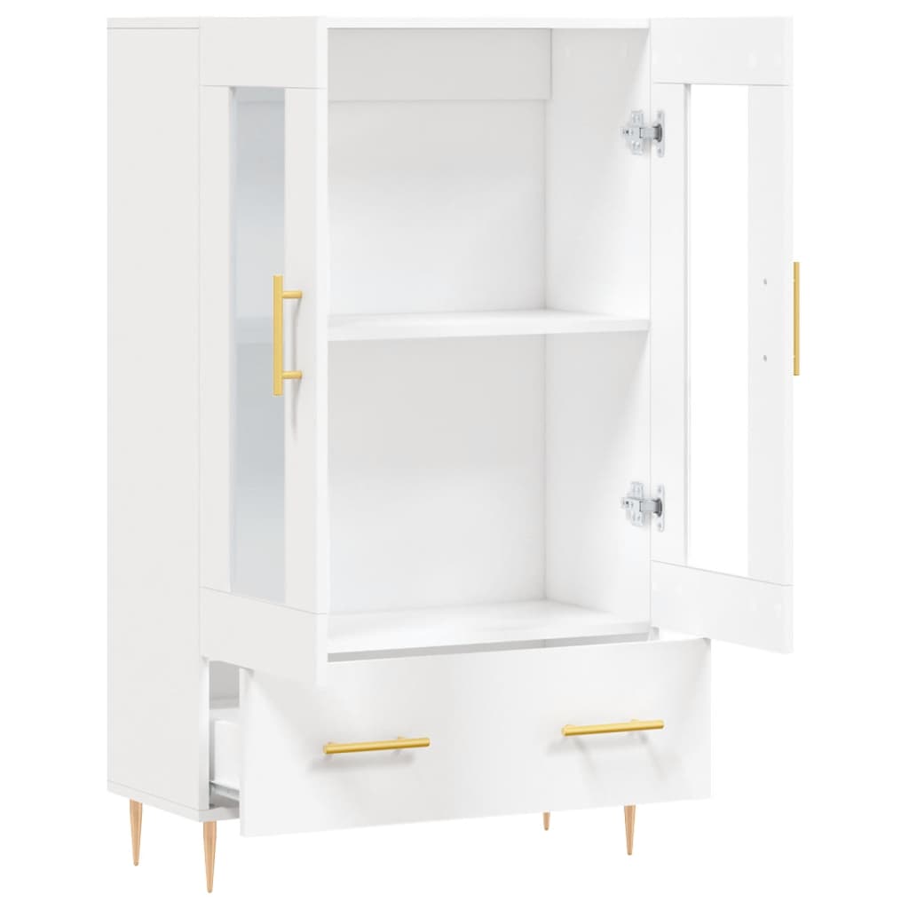 Buffet haut blanc 69,5x31x115 cm bois d'ingénierie - XIOS