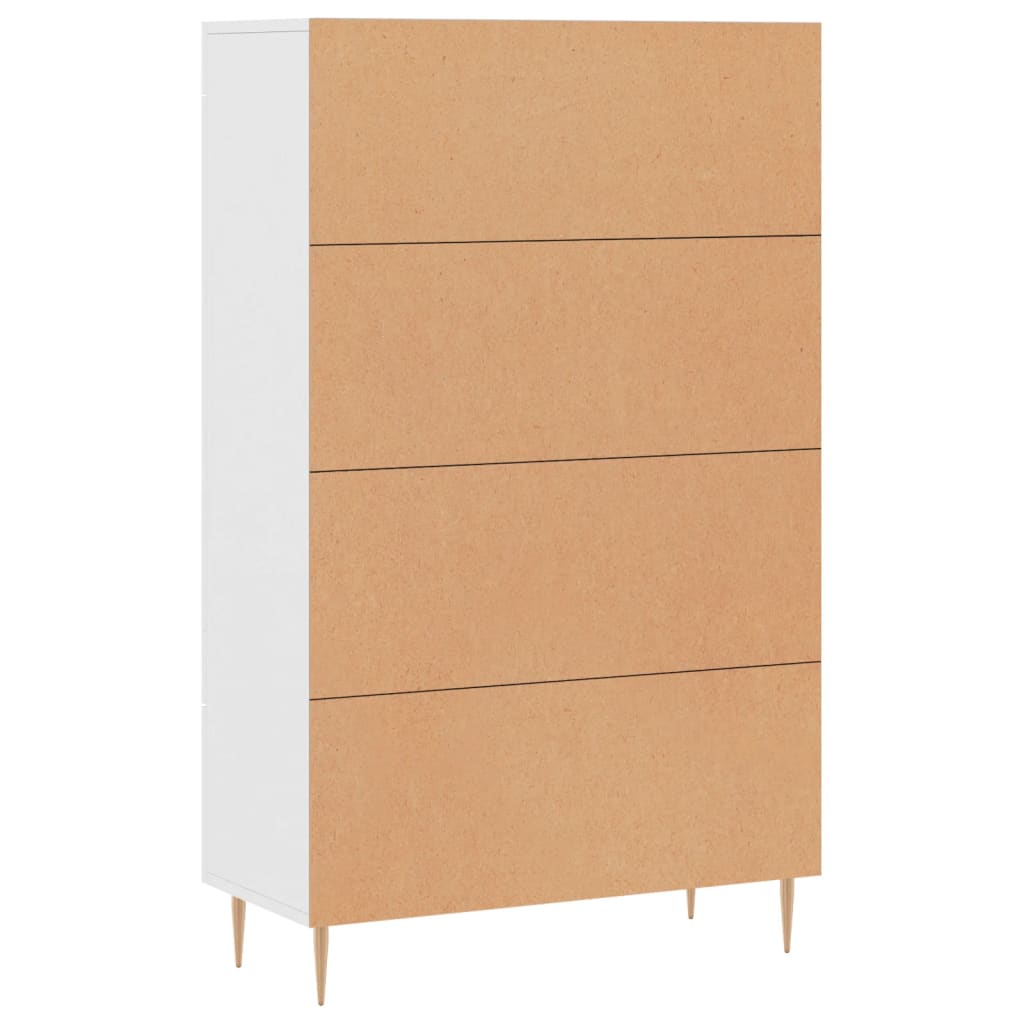 Buffet haut blanc 69,5x31x115 cm bois d'ingénierie - XIOS