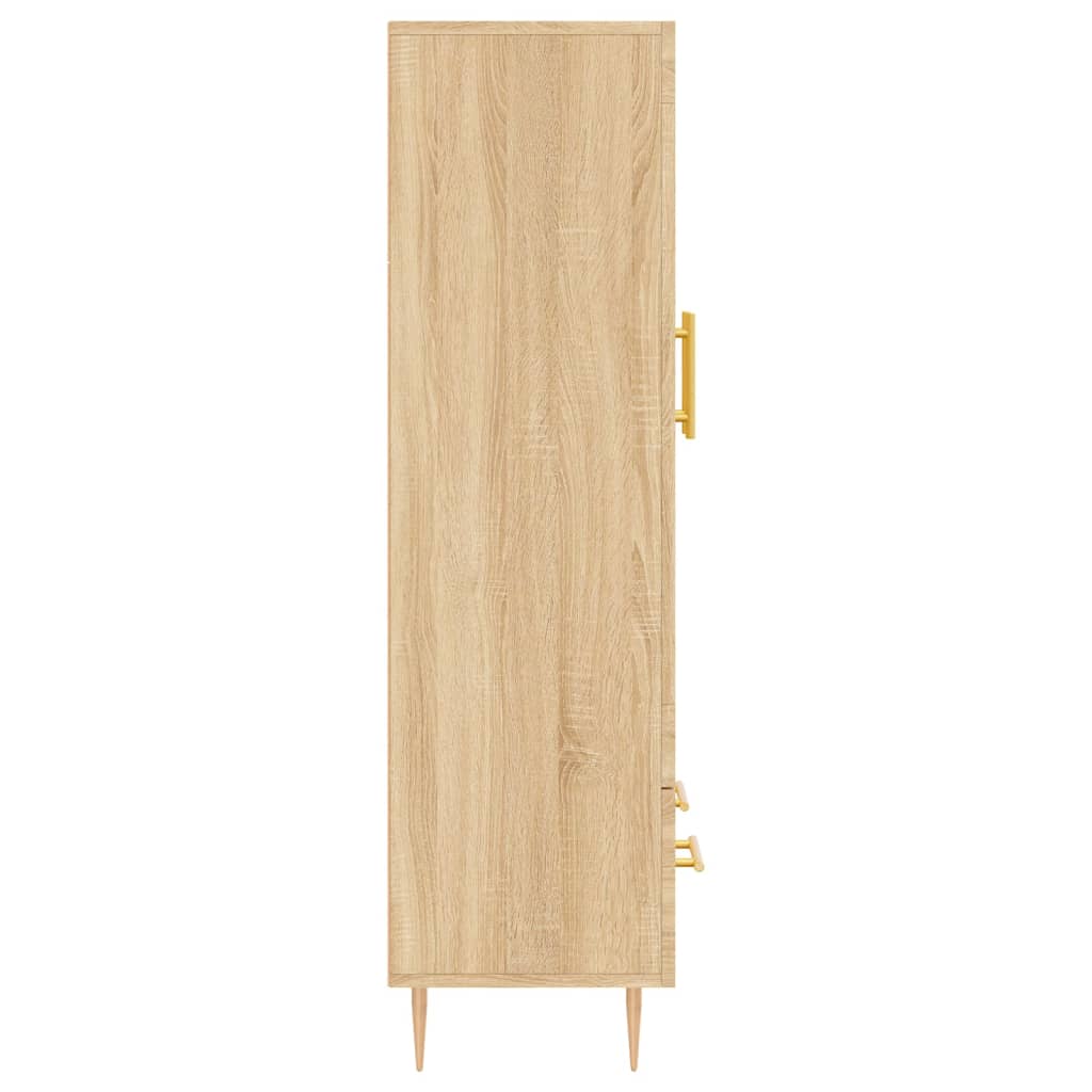 Buffet haut chêne sonoma 69,5x31x115 cm bois d'ingénierie - XIOS