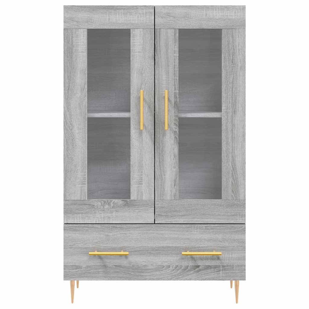 Buffet haut sonoma gris 69,5x31x115 cm bois d'ingénierie - XIOS