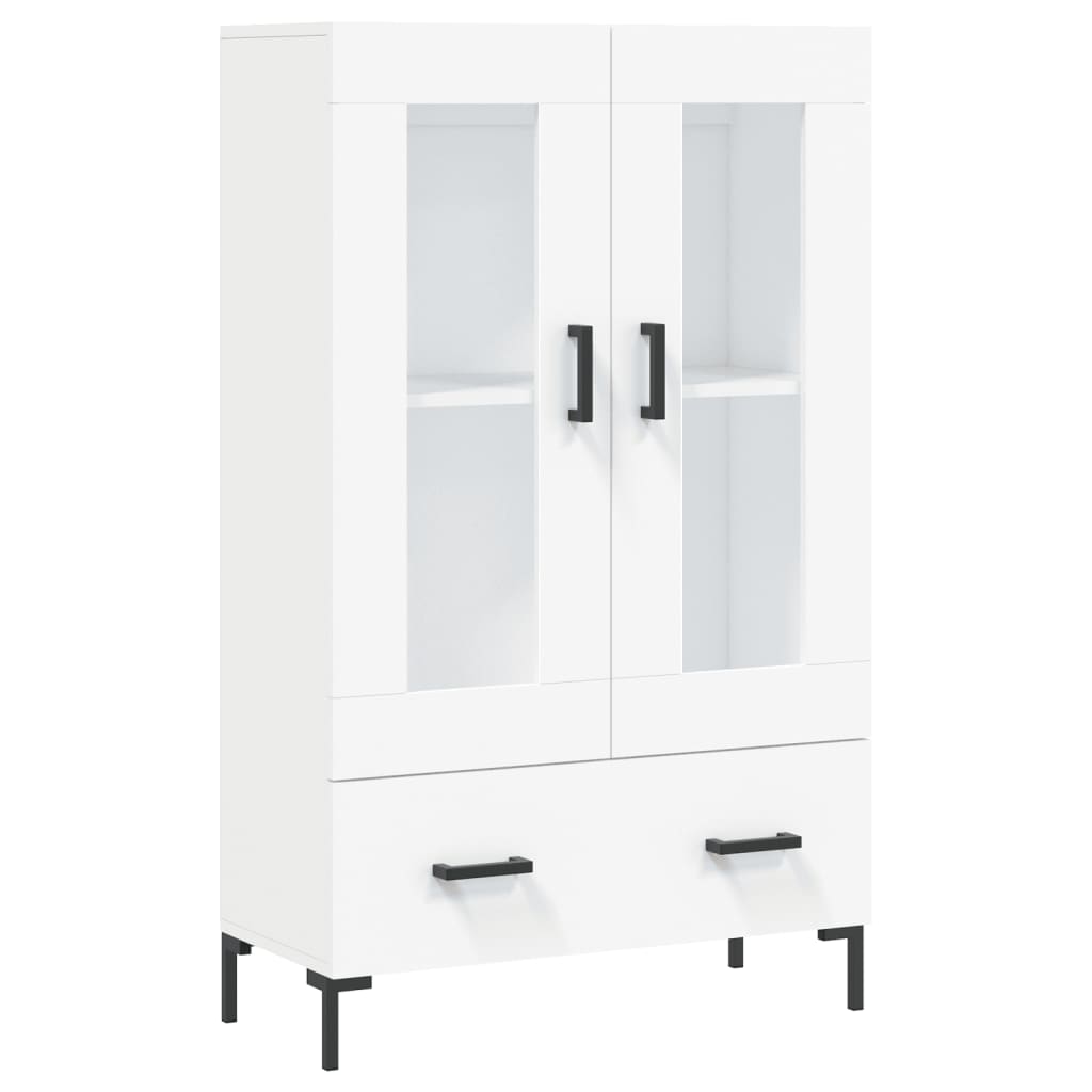 Buffet haut blanc 69,5x31x115 cm bois d'ingénierie - XIOS