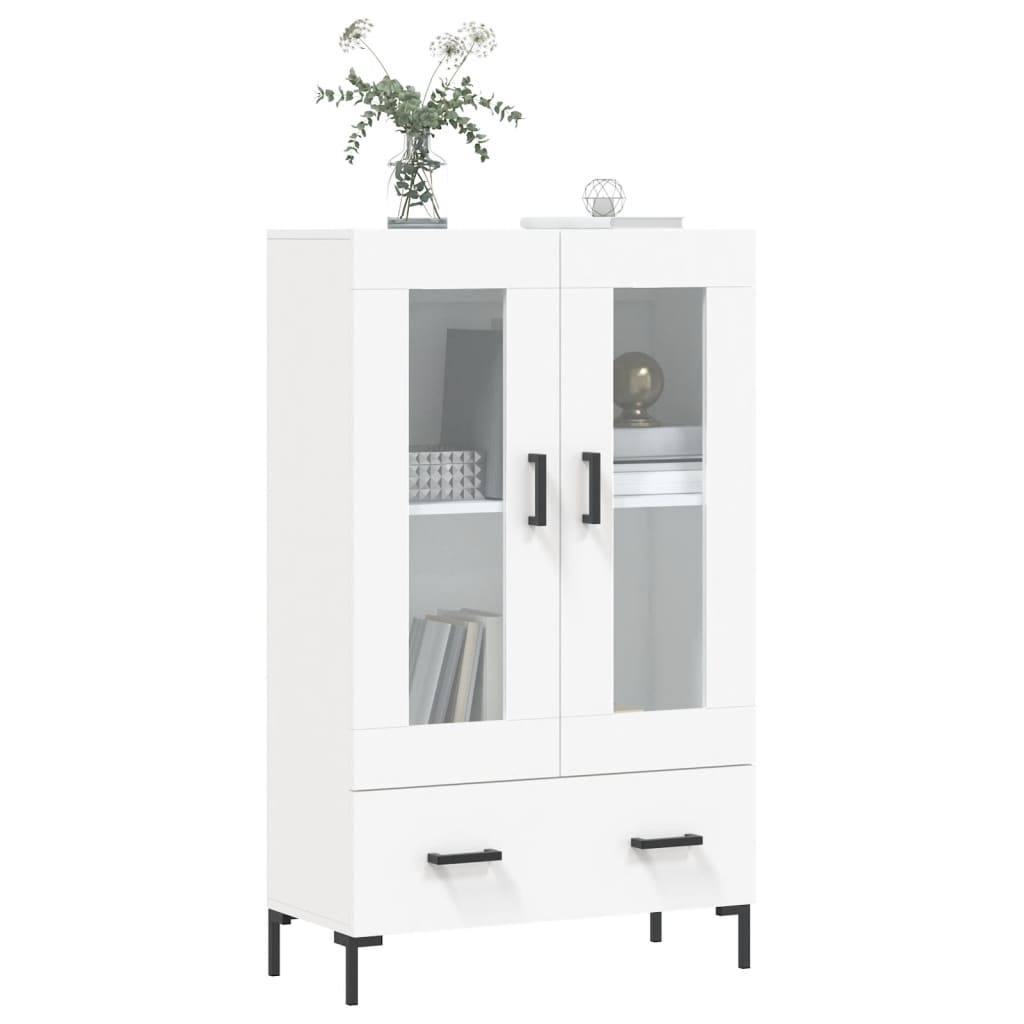 Buffet haut blanc 69,5x31x115 cm bois d'ingénierie - XIOS