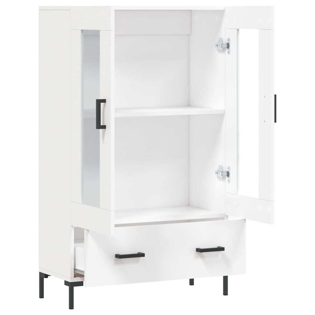 Buffet haut blanc 69,5x31x115 cm bois d'ingénierie - XIOS
