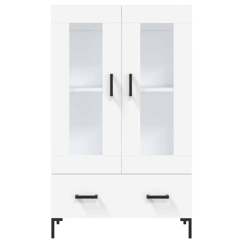 Buffet haut blanc 69,5x31x115 cm bois d'ingénierie - XIOS