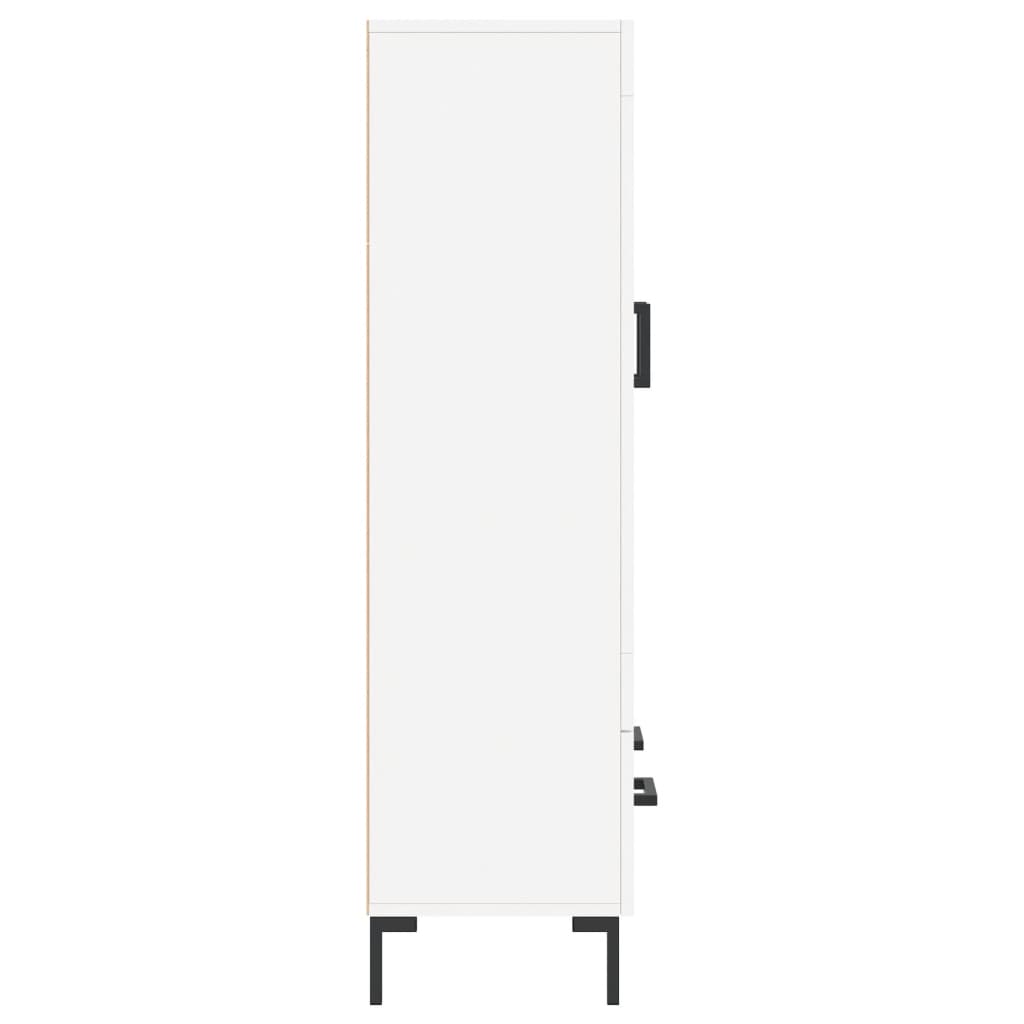 Buffet haut blanc 69,5x31x115 cm bois d'ingénierie - XIOS