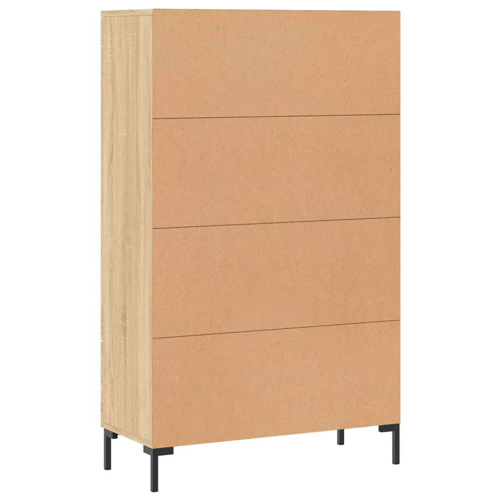 Buffet haut chêne sonoma 69,5x31x115 cm bois d'ingénierie - XIOS