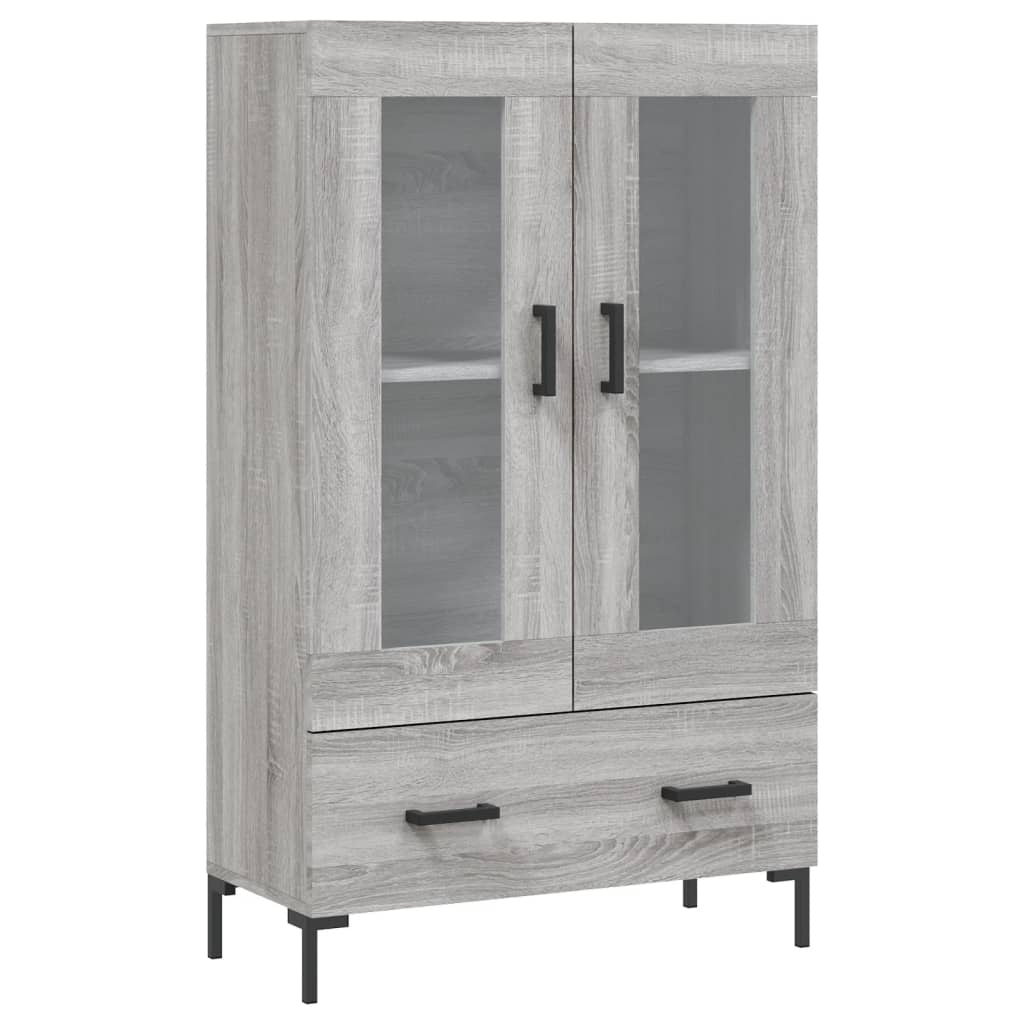 Buffet haut sonoma gris 69,5x31x115 cm bois d'ingénierie - XIOS